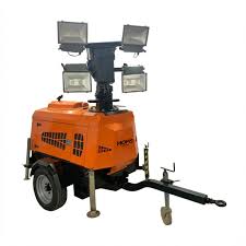 torres de iluminación portátiles para trabajos nocturnos